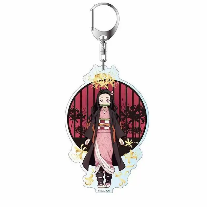 

Kimetsu No Yaiba Keychain Pendant Animation Peripheral Acrylic Decoration Student Accessories School Bag Pendant High End Gifts