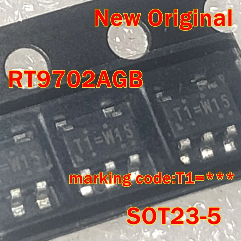 

1pcs to 100pcs RT9702AGB SOT23-5 New Original marking code:T1=*** 80mヘ, 500mA/1.1A High-Side Power Switches with Flag