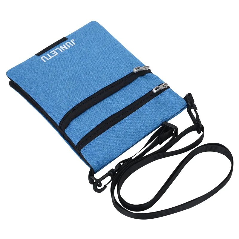 Crossbody Passport Holder Security Neck Stash Pouch Wallet with Blocking for Travel Multifunctional Halter Mobile Phone Bag