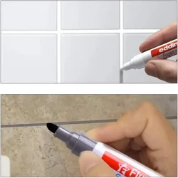 Agregado familiar Tile Grout Pen, Mouldproof, Resistente à água, Cozinha Costura Cerâmica Instantânea, Reparação de Chão, Profissional Beleza Marcador