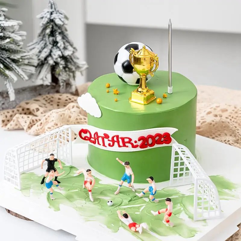 Fußball Fußball Kuchen Topper Geburtstag Junge Kuchen Topper Baby Dusche Alles Gute zum Geburtstag Party Dekor Sport Party Supplies Kuchen Zubehör