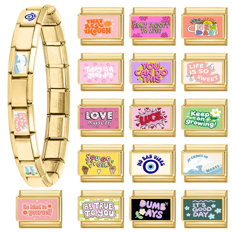 جديد جميل الحيوانات الأليفة القطط والكلاب وصلات سحرية إيطالية تناسب 9 مللي متر سوار الفولاذ المقاوم للصدأ النساء الرجال DIY بها بنفسك صنع المجوهرات