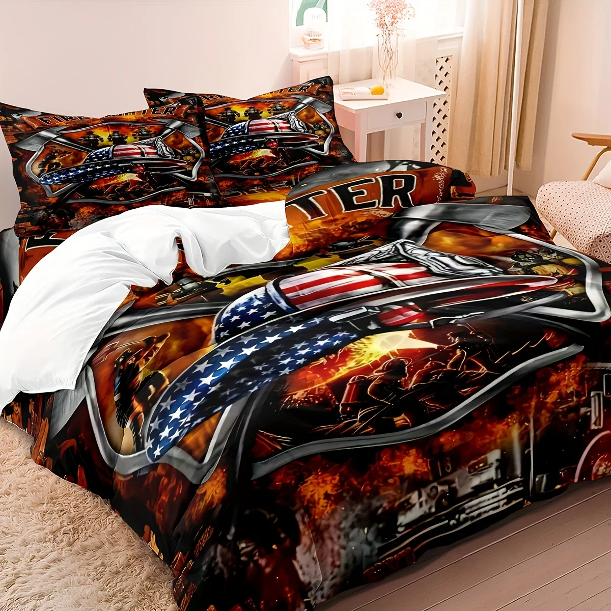 ensemble-de-housse-de-couette-hommage-pompier-3-pieces-impression-numerique-literie-douce-et-confortable-comprend-1-housse-de-couette-et-2-taies-d'oreiller