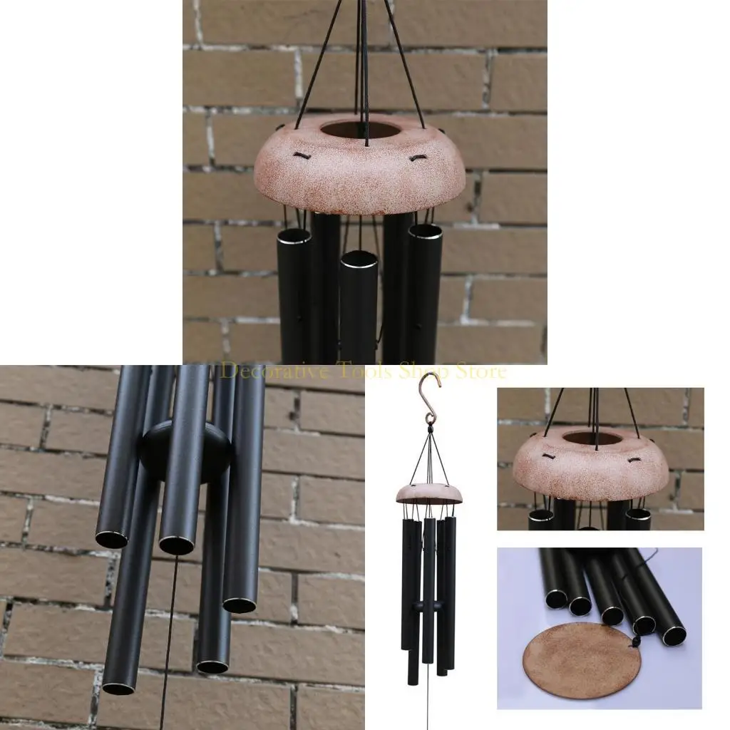 

QX2E Outdoor Wind with 5 Aluminum Tubes, Wooden Wind to Commemorate the Wind the Best Gift for Outdoor