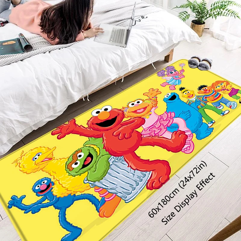 Bath Rug Entrance Doormat S-SESAME STREET Prayer Corridor Living Room Rugs Foot Carpets Floor Mats Non-slip Hallway Mat Home