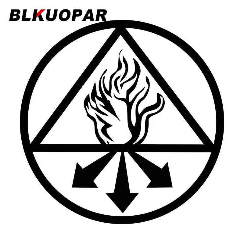 BLKUOPAR Constantine Jesus Satan Christianity Religious Symbols Laser Decal Silhouette Logo Personality Car Stickers Decoration