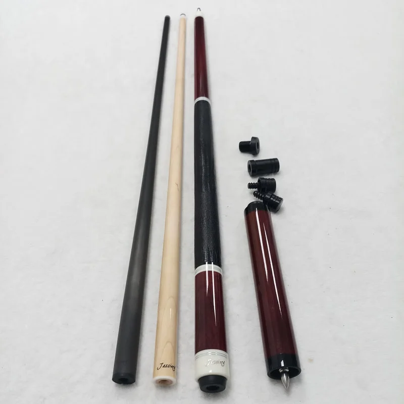 New Jassinry Pool Cues 58inch+13mm Tip Size Purple Heart Wood Billiard Cues Stick For American With Carbon Shaft And Cue Extend