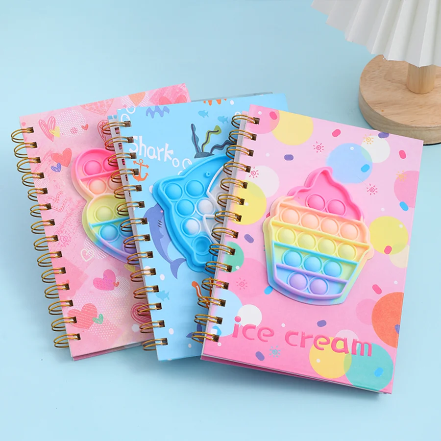 A popular animal food and starry sky Instagram diary, cute notebook planner, 200 page thick version