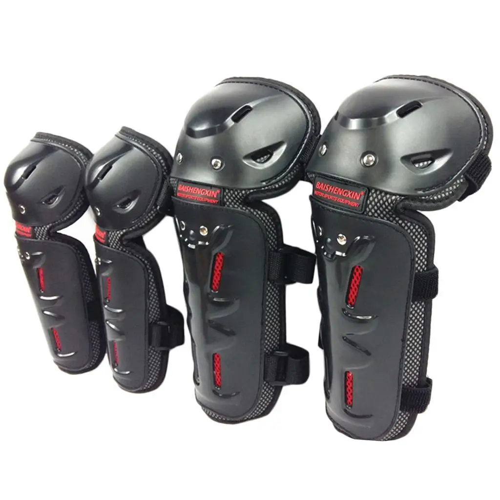 

4Pcs Motorcycle Motocross Cycling Elbow Knee Pads Shin Guards