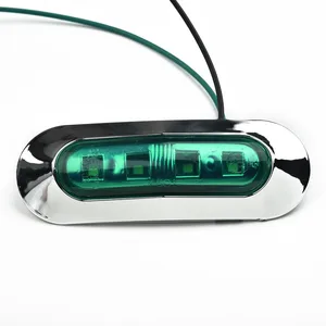 Navigasyon ışığı tekne LED, kırmızı / yeşil, led su geçirmez, mum için, yatın tavsiyesinin ışığı, deniz, yan işaretleyici, 12-24V, 2 adet 8 tekneler için en çok satılan aydınlatma - no. 6