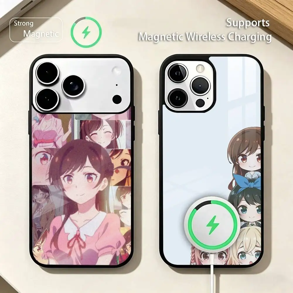 

Romantic comedy R-Rent-A-Girlfriend Phone Case For iPhone17,16,15,14,13,12,11 Plus,Pro Supports Magnetic Wireless Charging