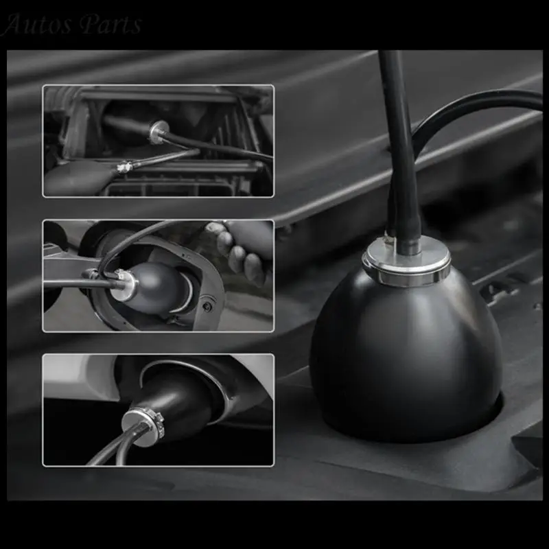 57BA Car Smoke Machine Bladder Inflatable Leak Plug Block Leak Tester for 12V Vehicle