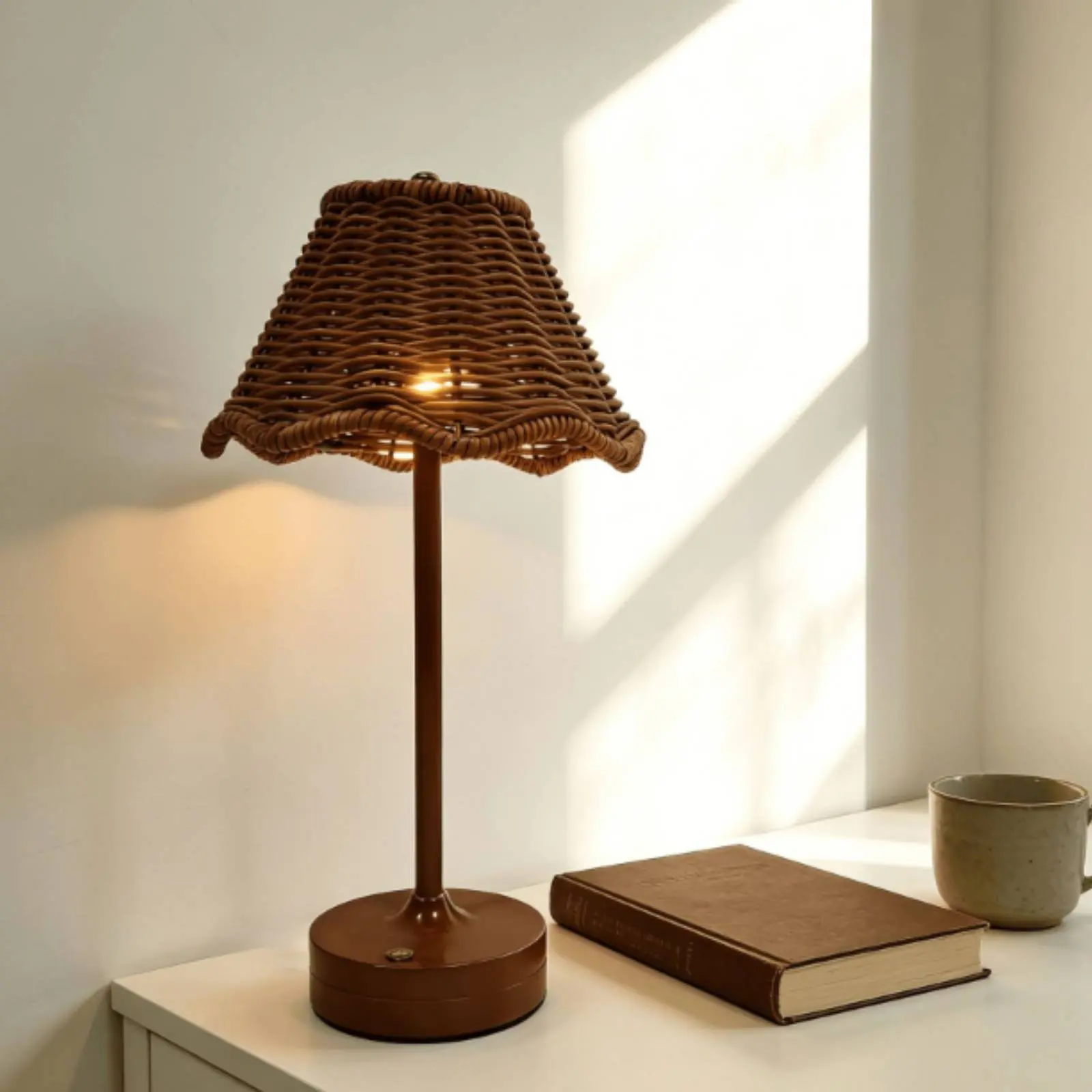 Lámpara de mesa boho con luz cálida regulable para gatos y perros - imagen 3