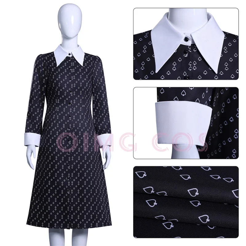 

Wednesday Cosplay Costume Carnival Uniform Halloween Anime Women Costumes Game