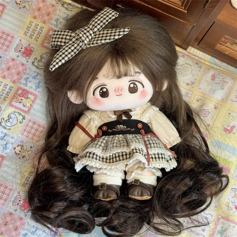 الإبداعية 20 سنتيمتر القطن دمية شعر مستعار مجعد الشعر ذيل حصان ملون انفصال دمية هيربيسي تأثيري التدرج دمية وصلات شعر لعبة #2