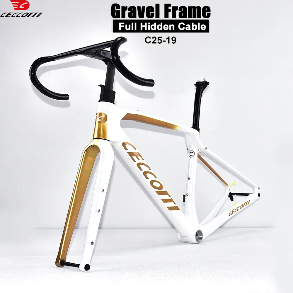 

CECCOTTI 2026, Новое поступление, гравийная рама, карбоновая рама для велосипеда, полный внутренний трос, гравийная рама для велосипеда для езды на велосипеде