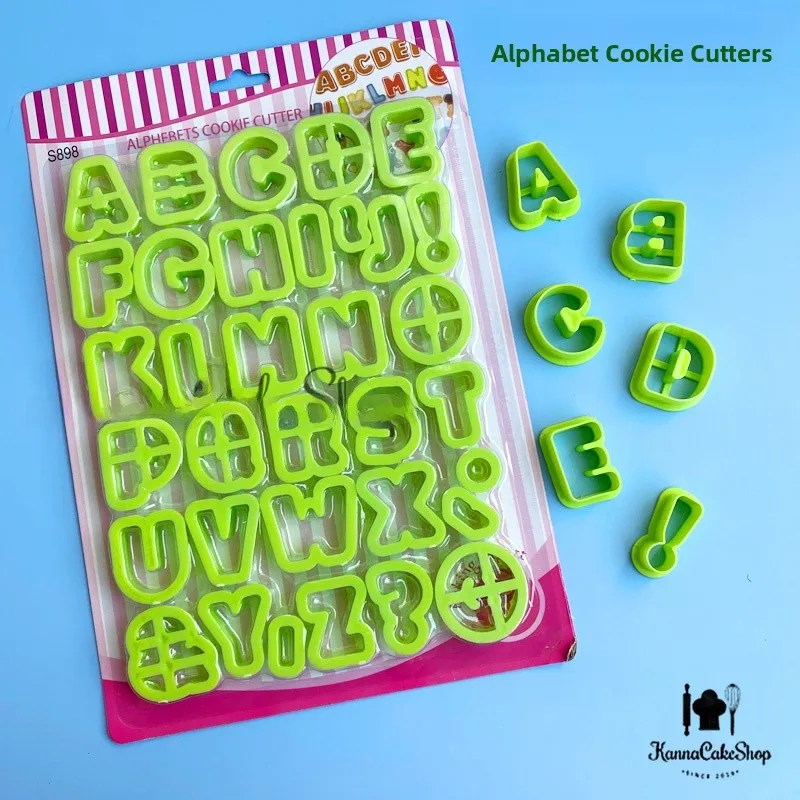 

Baking Cookie Cutters Letter-aped Baking Tools DIY Baking Children's Biscuits Sugar Cards Kitchen Cooking Utensils