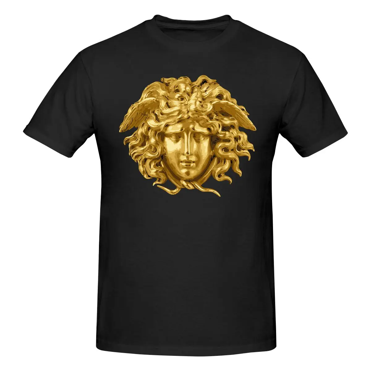 

Halloween Snake Hair Greek Mythology Medusa Head Tshirt man T Shirt Shirts Cotton Summer Tops Tshirts Short Sleeves Tees T-Shirt