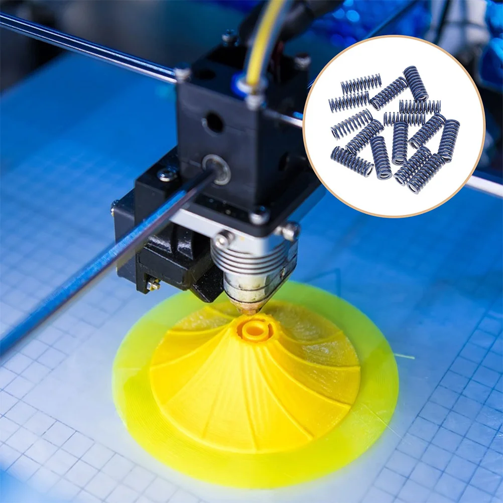 

15Pcs 8mm Heated Bed Compression Springs for 3D Printer Leveling Mechanical Durable Metal Springs High Temperature Resistant