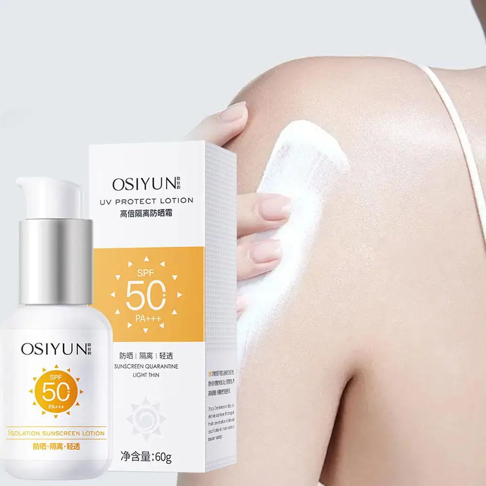 Sunscreen UV Protection Sun Screen Lsolation Moisturizing Brightening Face Body Arms Thighs SPF50 PA+++ Sunblock Skin Care