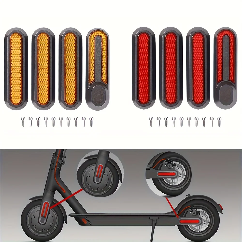 Copriruota riflettente Proteggi guscio Tappo mozzo anteriore posteriore Riflettore notturno di sicurezza per scooter elettrico Xiaomi M365 Pro 2 1S