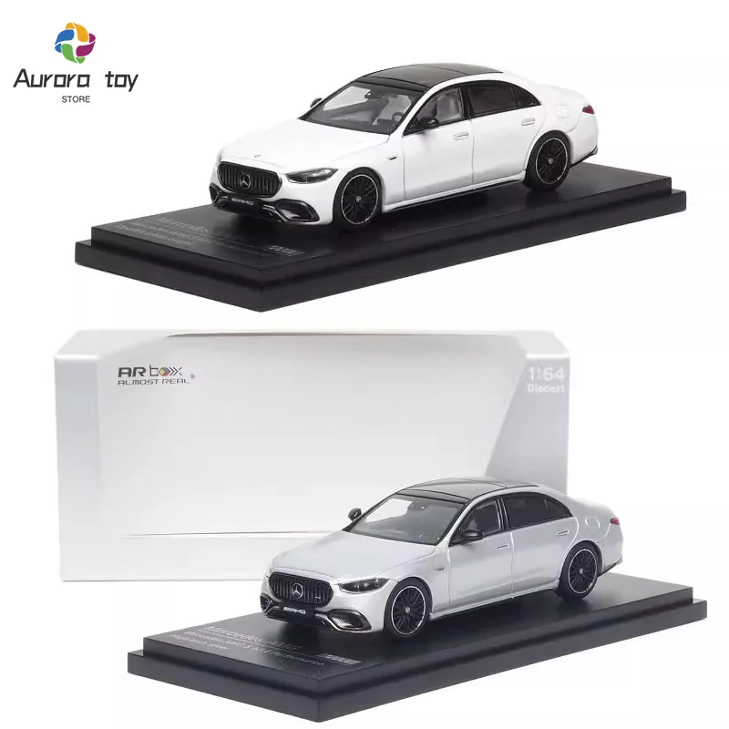 

1/64 Almost Real Car Model 2023 Mercedes AMG S63 E Performance AR Box Alloy Car Model Simulation Display Model Custom Toy Gift