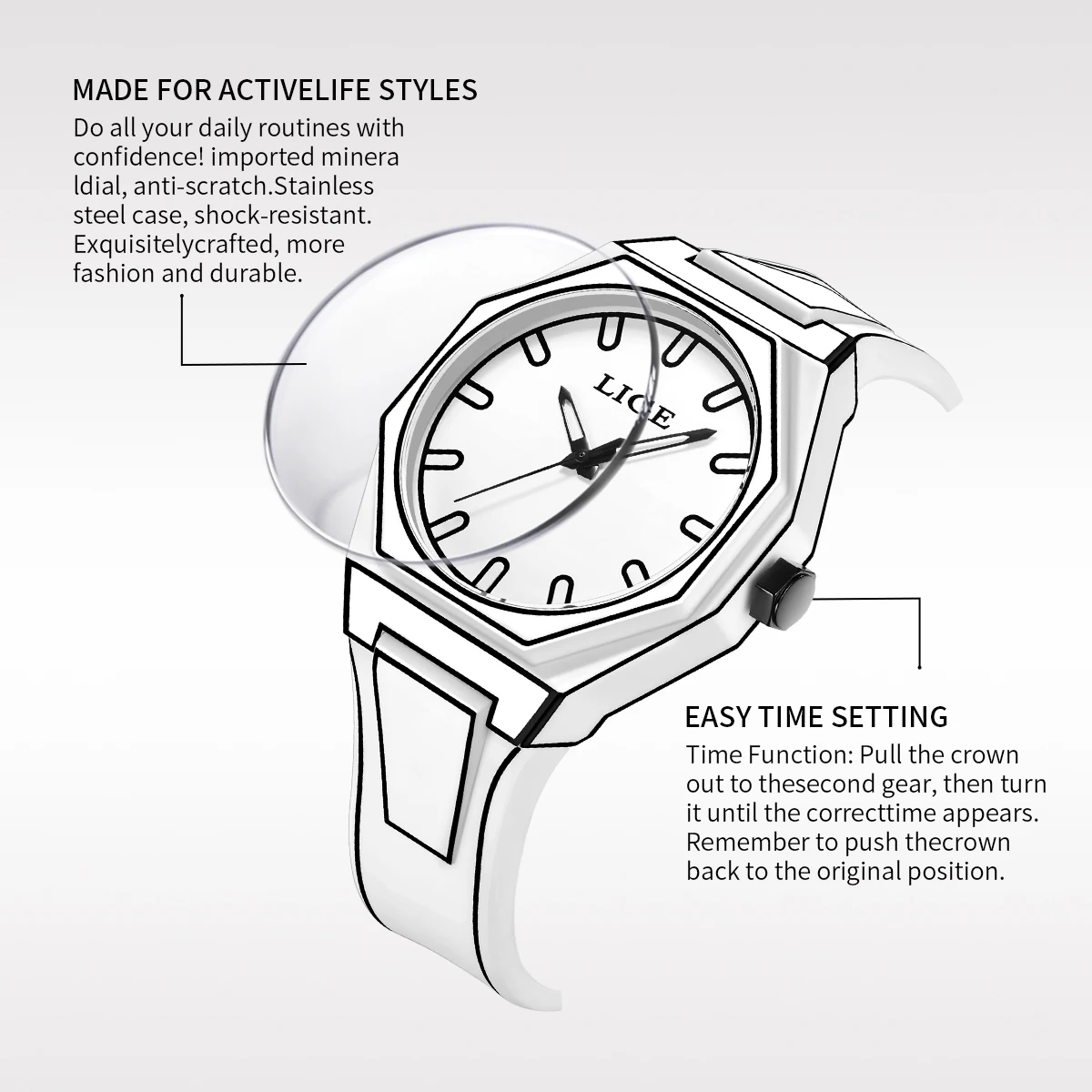 

LIGE мужские часы оригинальные модные кварцевые часы для мужчин творчество 2D наручные часы в стиле комиксов мужские часы для отдыха мужские крутые часы