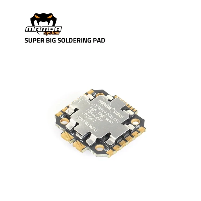 

Diatone MAMBA F40_128K BL32 MINI 4IN1 ESC 40A 2-6S Dshot300/600/1200 20мм/M2-M3