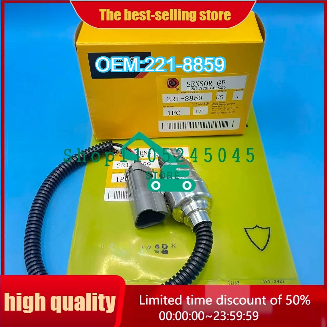 

For 320C E320C Pressure Sensor 221-8859 HE02 2218859