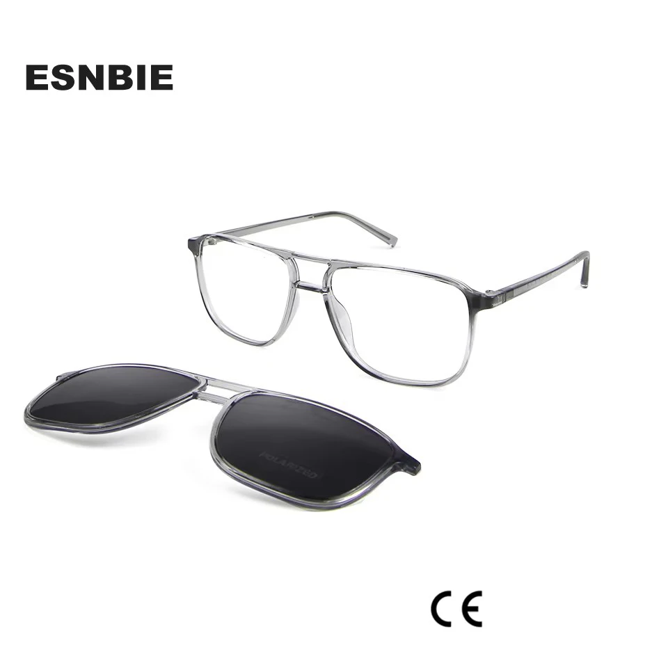 Aviation Eyeglasses Men TR90 Frame Glasses Polarized Magnet Clip On Sunglasses Pilot Women Optical Myopia Prescription Eyewear
