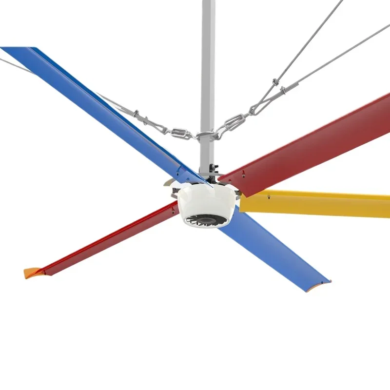 Permanent magnet DC fan 4.9 meters basketball court cooling large ceiling fan