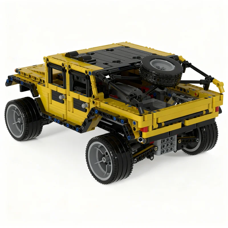 1383pcs MOC RC CAR Hummer H 1 Technical Model Building Blocks Architecture Toy Christmas Gifts Idea Kids Creative DIY Brick