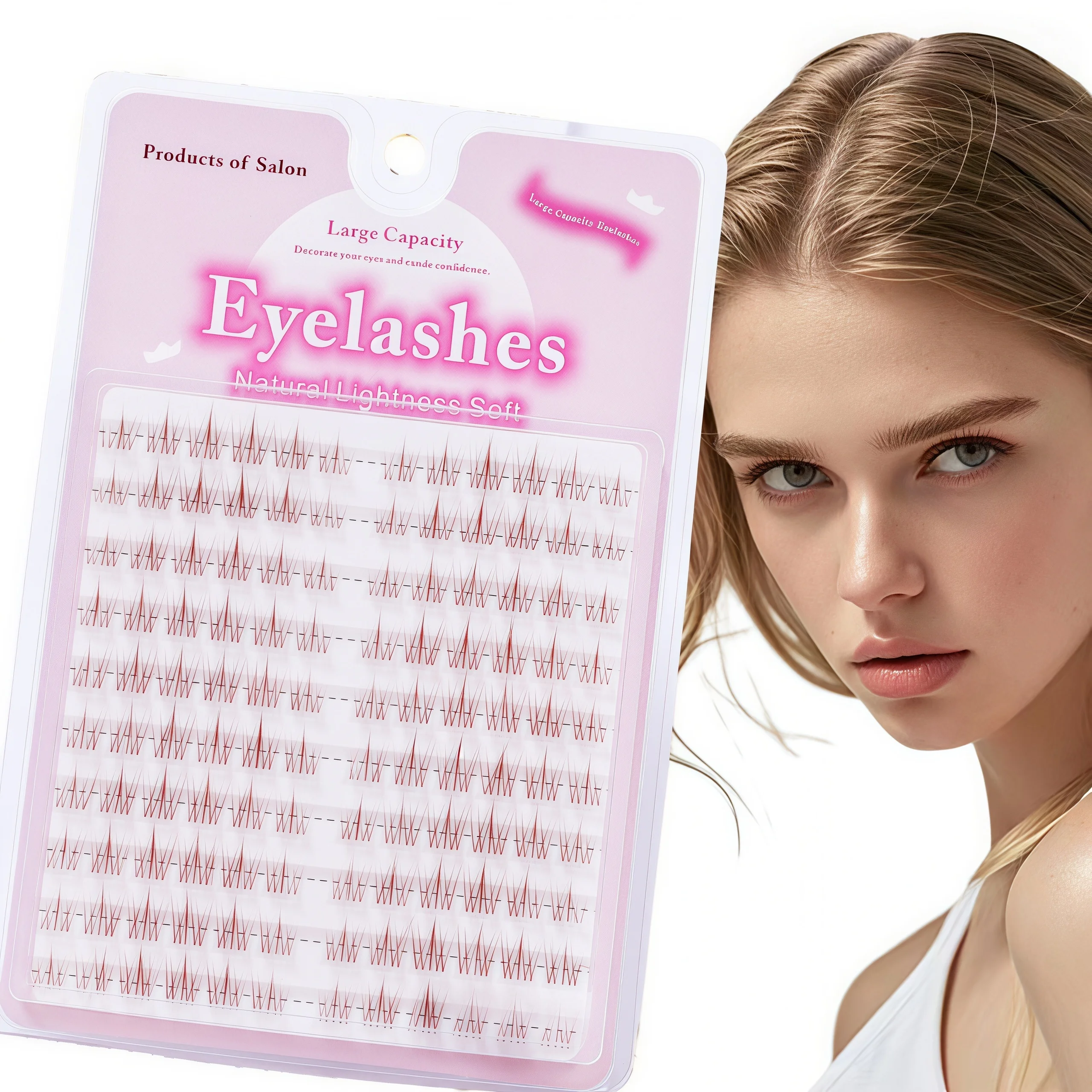 10 Rows Pure Desire Caramel Lazy Sunflower False Eyelash Trilogy Eyelash Ultra fine Terrier Natural Little Devil Segmented