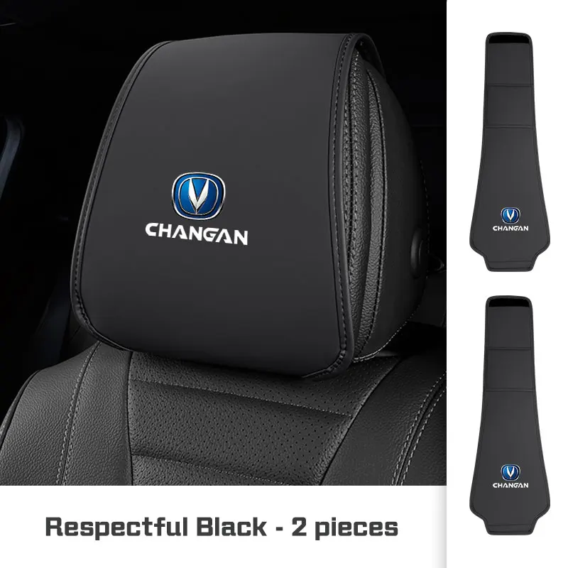 

For Changan CS35 Plus CS85 CS55 Aslvin CS75 CS95 CS70 UNI-K Microfiber Leather Car Seat Headrest Protective Cover Accessories