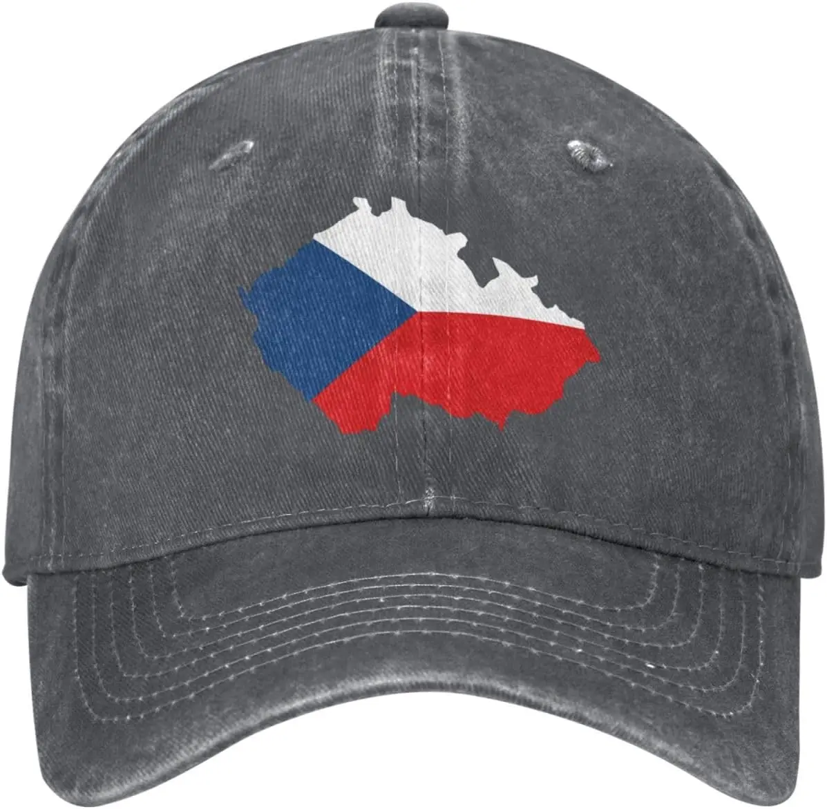 

Flag Map of Czech Baseball Cap Classic Adjustable Plain Hat for Men Women Unisex