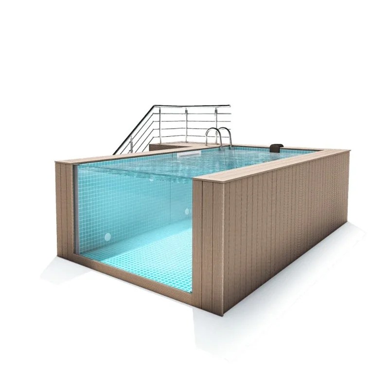 Household thermostatic acrylic finished transparent swimming pool, convenient installation without civil AP-3070