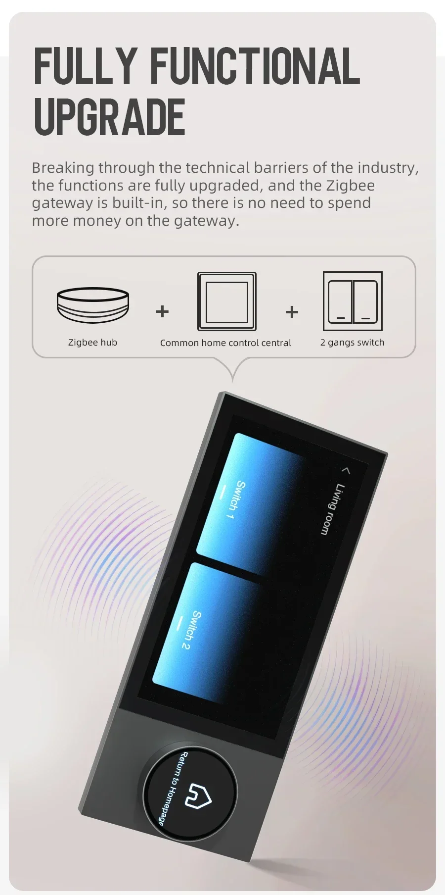 

2026 New UEMON Smart Home 6 Inch Smart Home System Full Automatic Tuya Wireless Wifi Home Appliance Control Systems