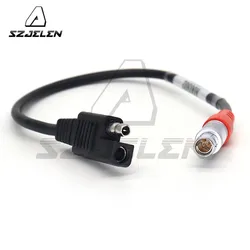 A00302 Topcon GPS Hiper Power Cord GB500 1000 GR3 GR5 Lite Connection 5-Pin To SAE 2-Pin Connector External Battery Cable