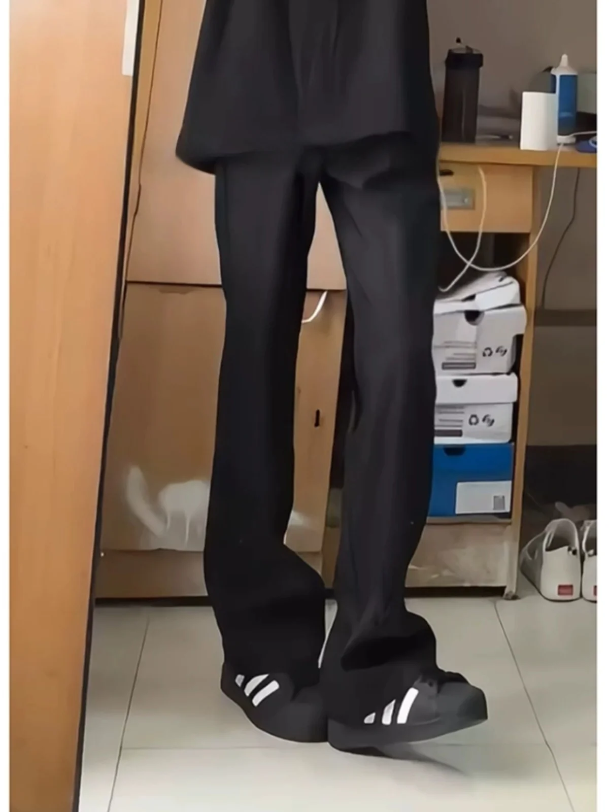 

Мужские летние тонкие прямые брюки Cleanfit Bla в американском стиле, модные брендовые брюки-клеш с прямым кроем