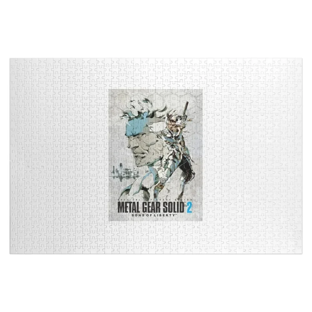 Metal Gear Solid 2 poster Jigsaw Puzzle Customizable Child Gift Personalized For Kids Puzzle