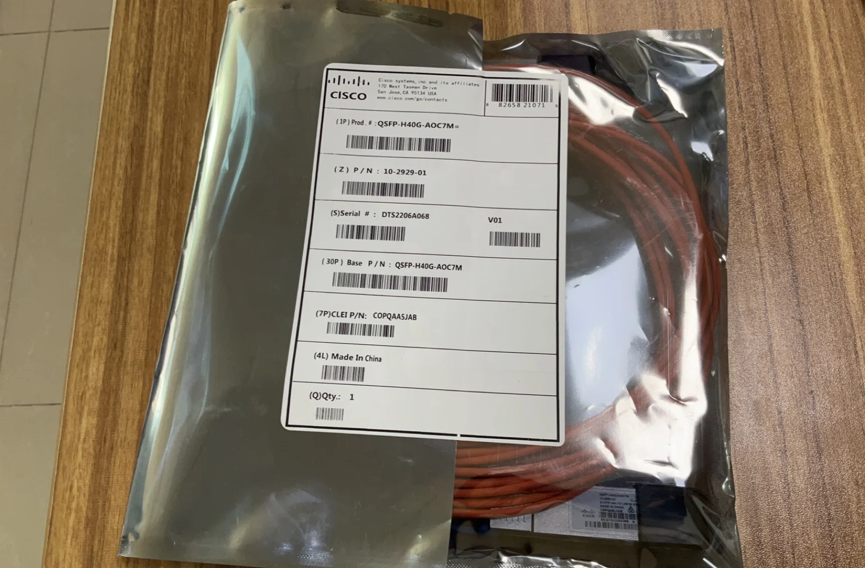 

CISC QSFP-H40G-AOC7M 3M 1M 5M оригинальные товары