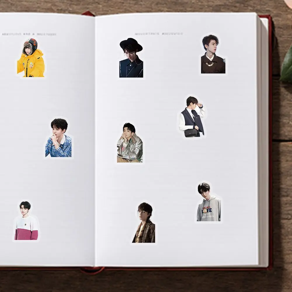 Wang Junkai series of high-definition transparent stickers, high-quality handsome small posters view 6