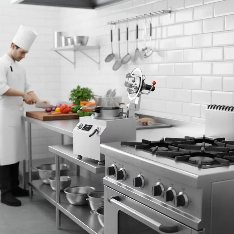 Korean Commercial Kitchen Equipment Gas Electric Automatic Hot Pot Cooker Stainless Steel Intelligent for Spicy Soup Custom