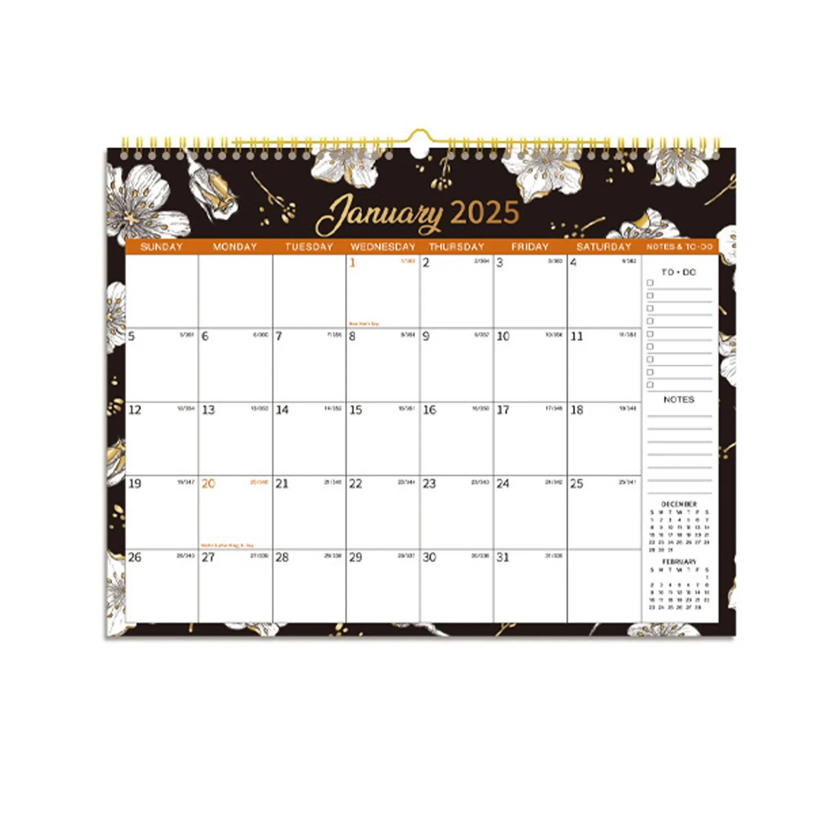 2025-2026 Calendar Wall Calendar Large Block 18 Month 2025 Calendar Annual Yearly Planner With Dates & Notes Jan 2025-June 2026