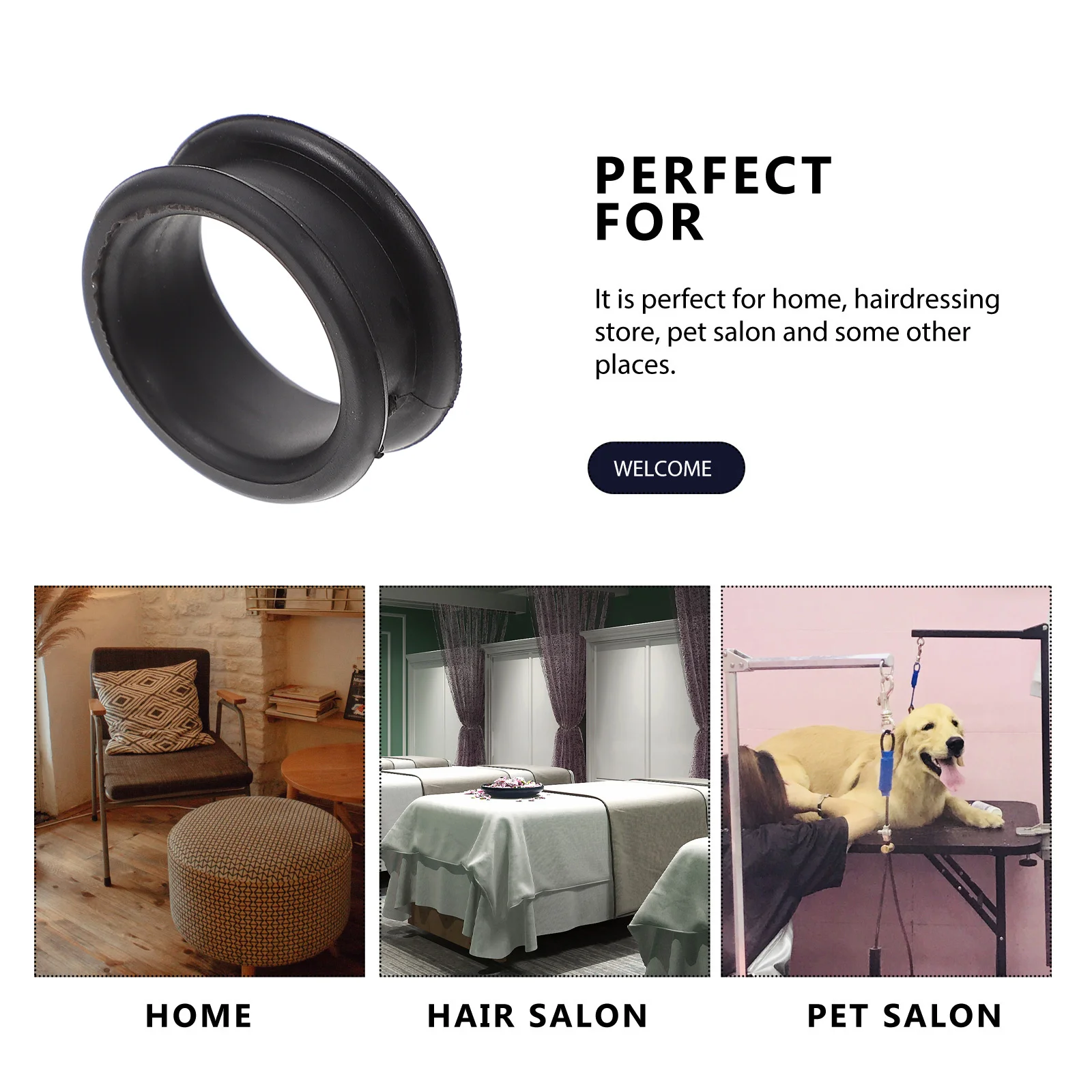 

10pcs Silicone Scissor Finger Rings For Hair Pet Grooming Shears Anti-Slip Grip Protector Accessories Supple Cover