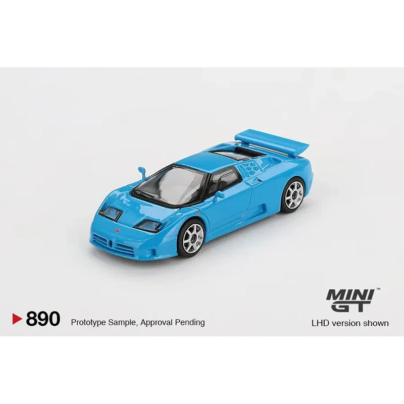 Voorverkoop MINIGT 890 1:64 EB110 Super Sport Blue Diecast Model Collectie Speelgoed