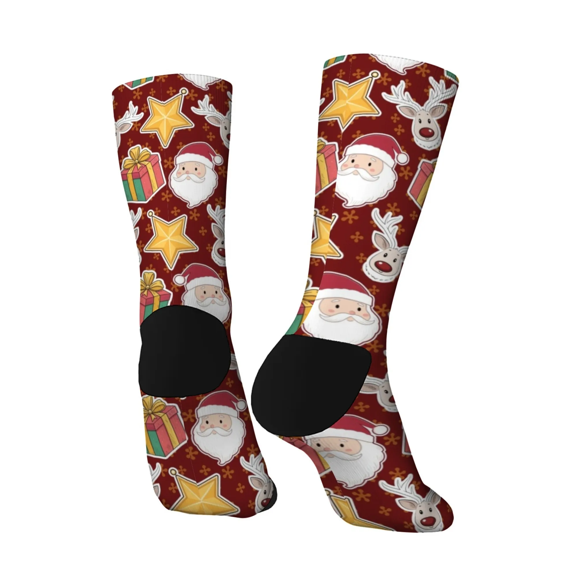 Calcetines lindos de dibujos animados de Navidad novedad divertidos calcetines de hombre estilo Harajuku cómodos calcetines casuales cálidos de moda regalo de vacaciones Unisex