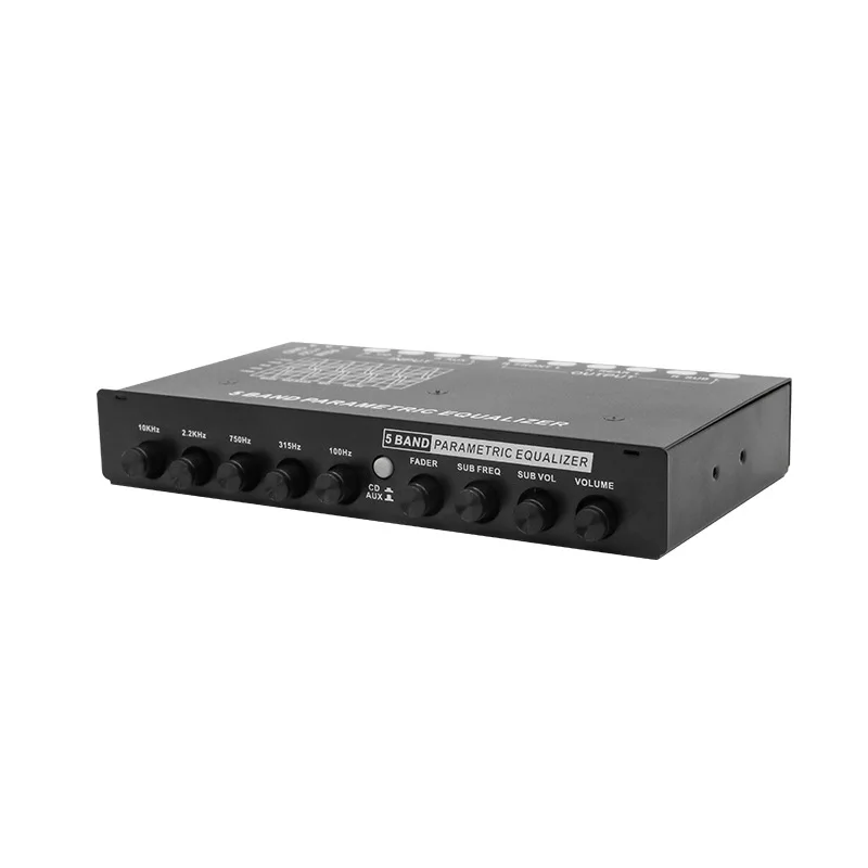 Auto Equalizer 5-Traps Equalizer Auto Versterker Audio Eq Tuned Frequency Deler Versterker