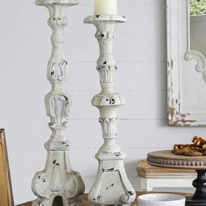 

SP008 European French retro carved candlestick ornaments romantic candlelight dinner props wedding Western food decoration