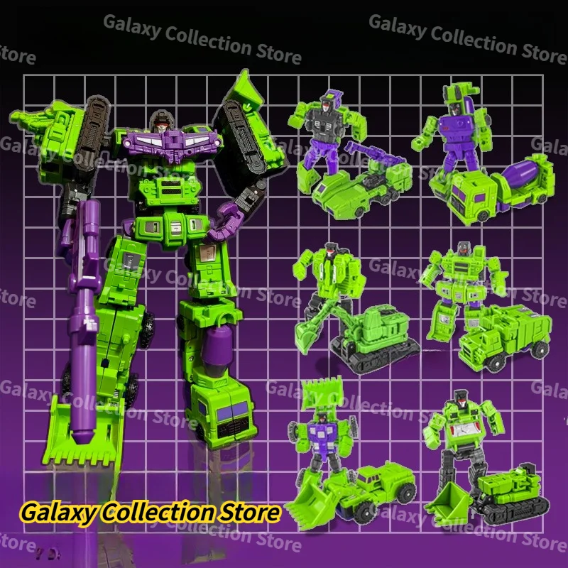 

In Stock Transformation Toy Combined King Kong Hercules Small Scale Transformation Engineering Force Six-in-One G1 Model Gifts